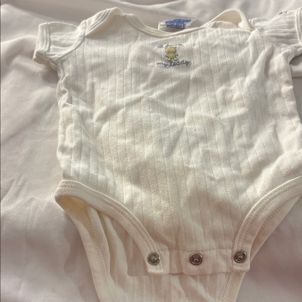 Child of mine Cream Baby One Piece newborn